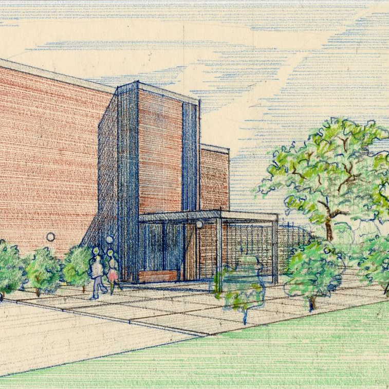 Mermel House drawing, Robert Gordon, 1976